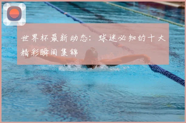 世界杯最新动态：球迷必知的十大精彩瞬间集锦